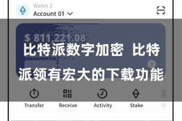 比特派数字加密  比特派领有宏大的下载功能