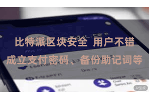比特派区块安全  用户不错成立支付密码、备份助记词等